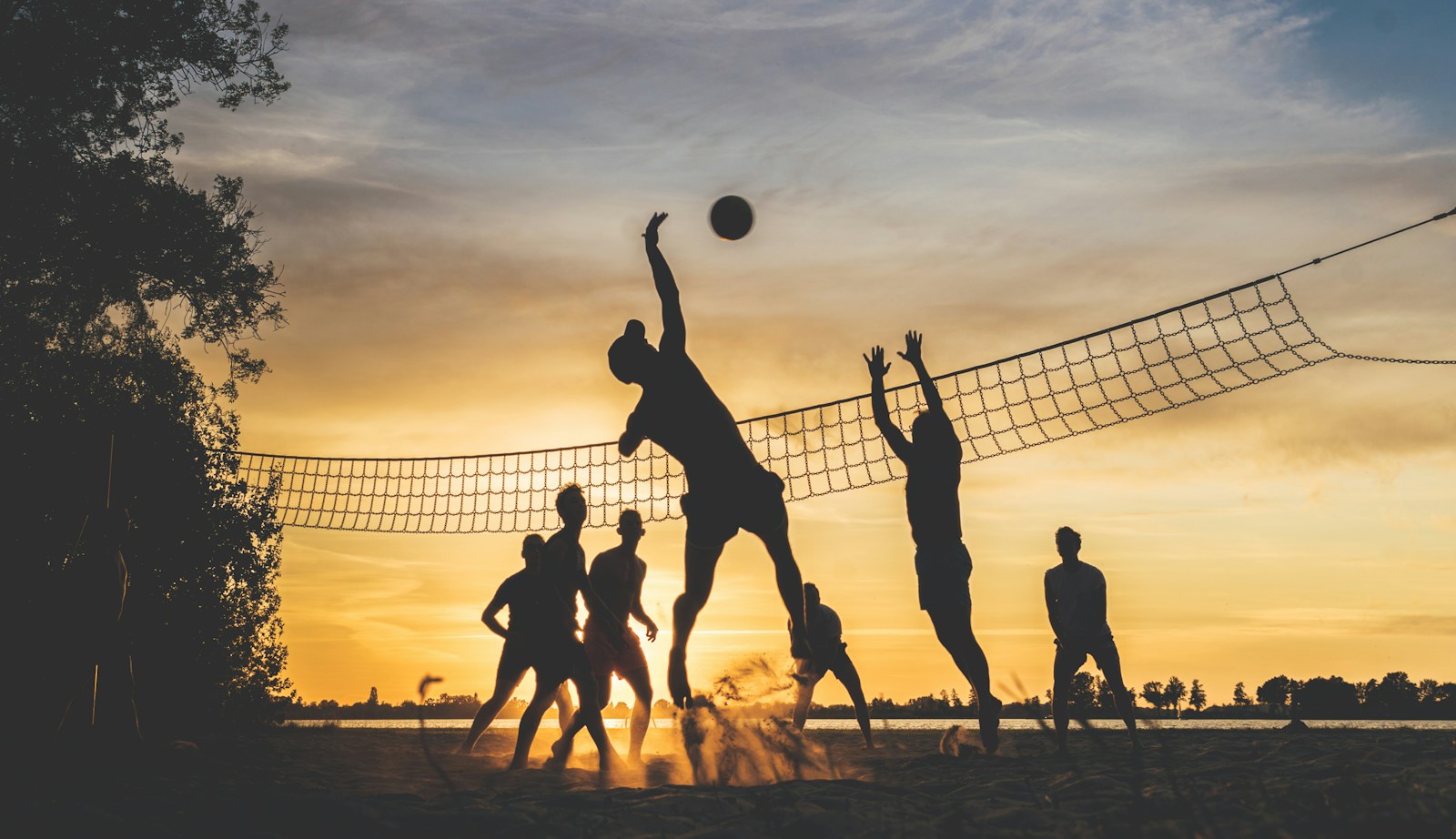 Beach volleyball in Barcelona